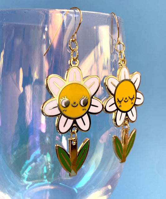 Daisy Enamel Earrings