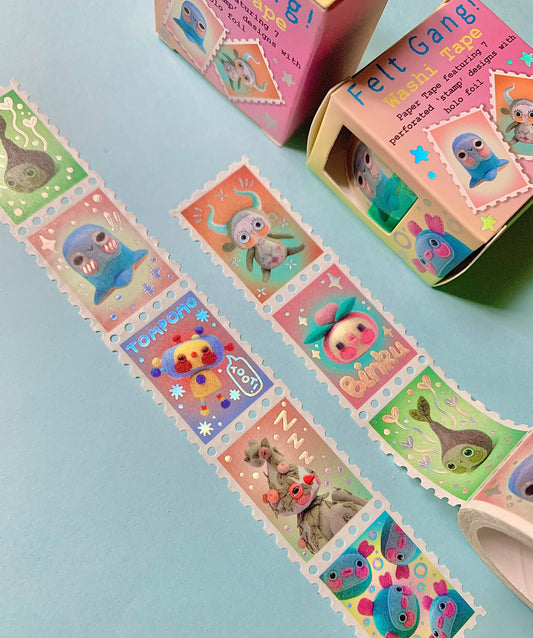 Felt Gang - Holographic Stamp Washi Tape