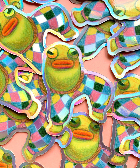 The Finest Pantaloons - Holographic Vinyl Sticker