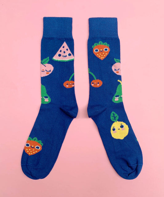 Fruit Socks - Royal Blue