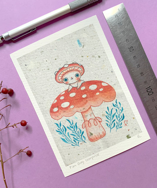 Fun Guy Surprise - Mini Print