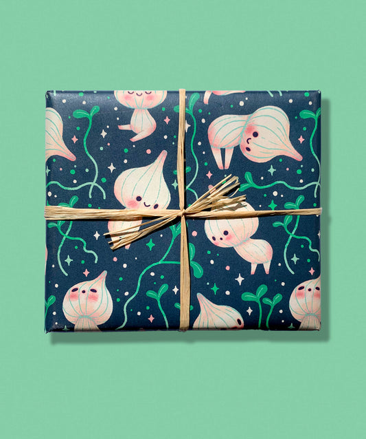 Garlic Sprouts - Wrapping Paper - Single Sheet
