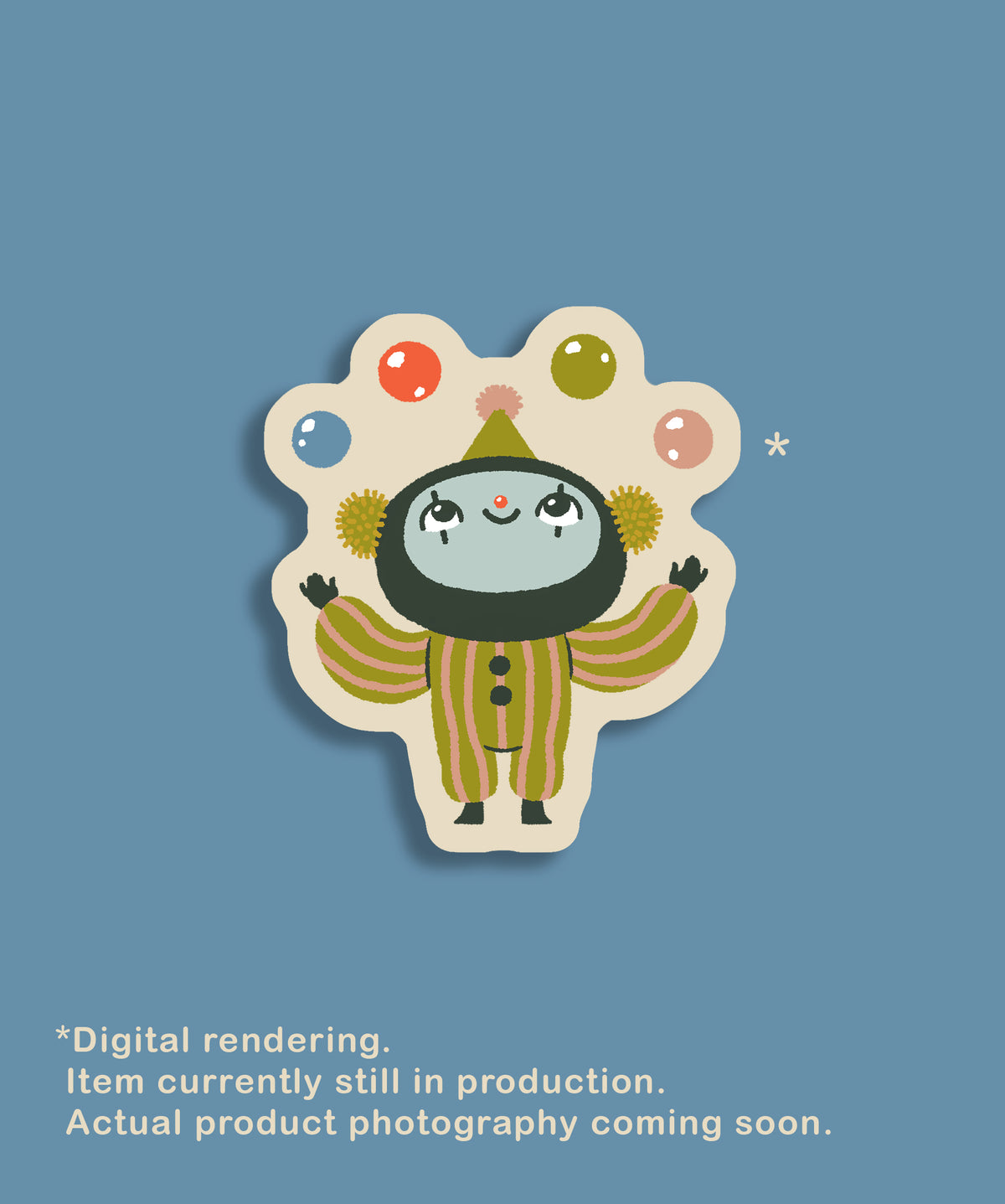 Jinni The Mini Juggler - Vinyl Sticker