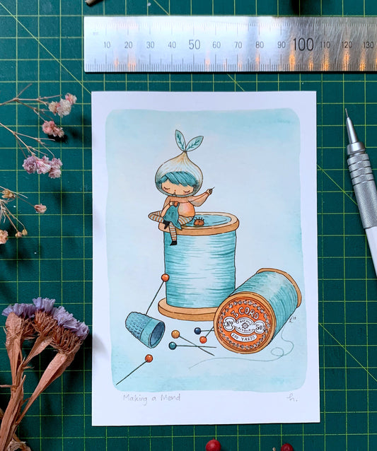 Making a Mend - Mini Print