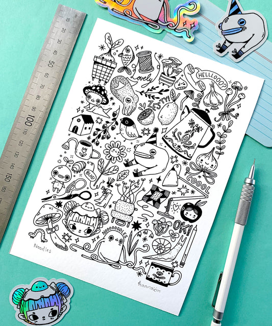 Noodles - A5 Print