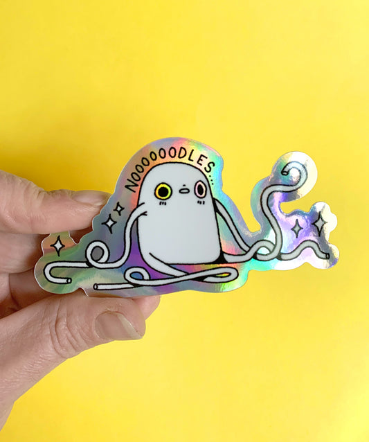 Noodles - Holographic Vinyl Sticker