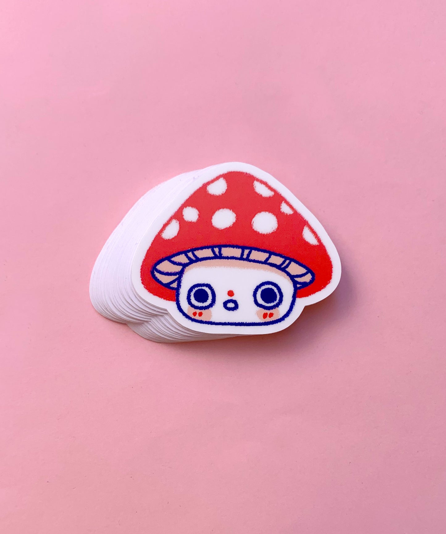 Surprised Mush - Vinyl Sticker