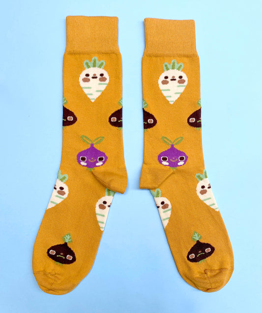 Veggie Socks - Mustard