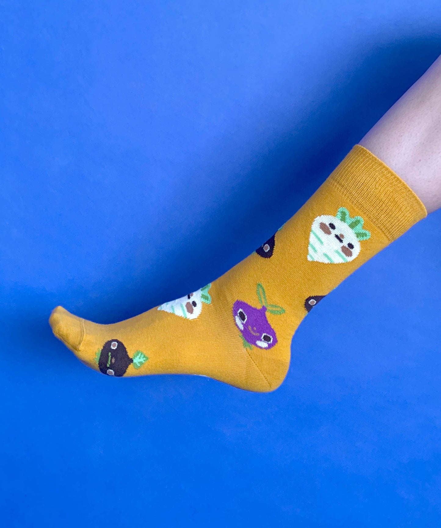Veggie Socks - Mustard