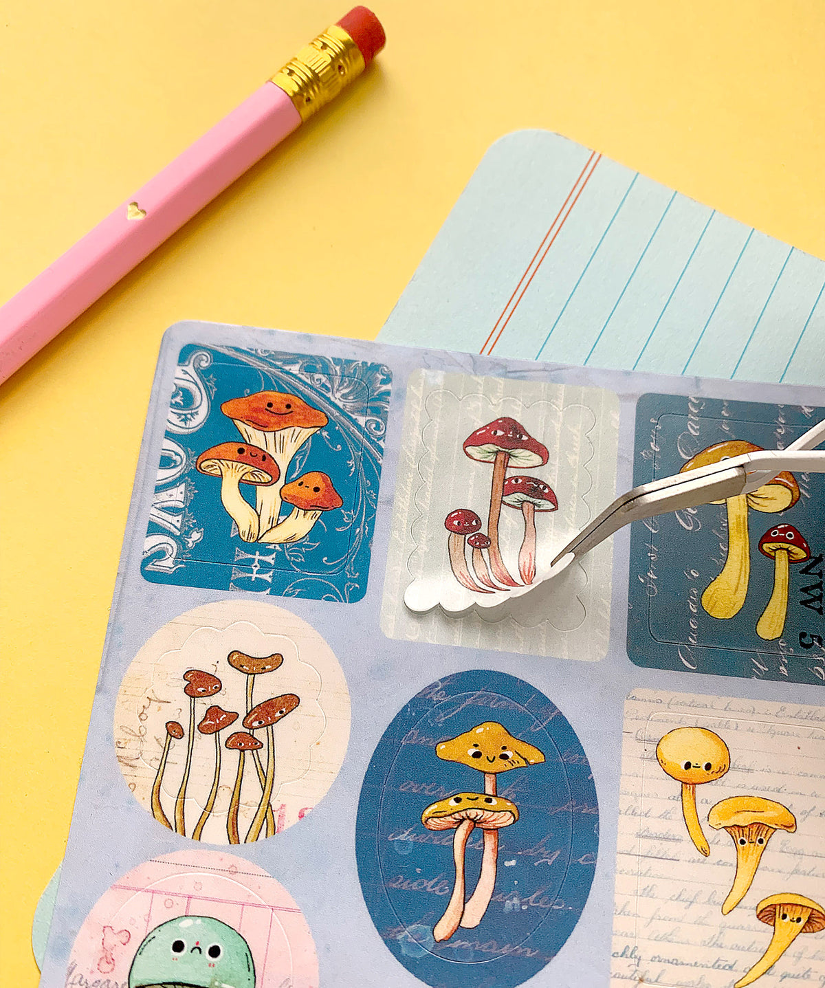 Vintage Mushrooms - Sticker Sheet