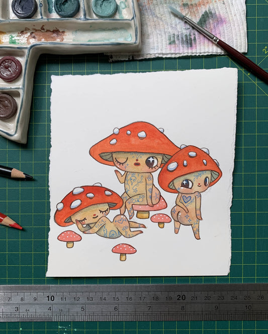 Inked Caps - Original Artwork