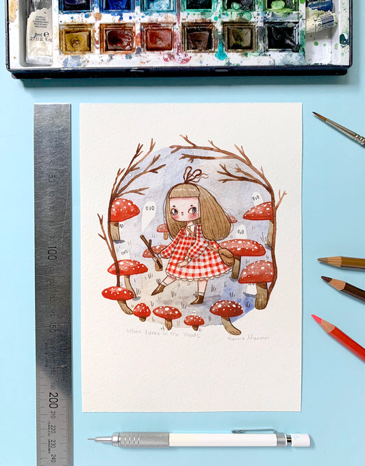 What Lurks in the Woods - A5 Print