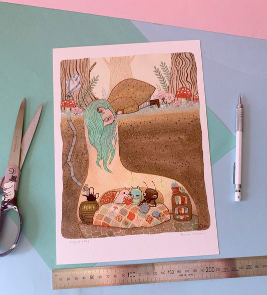 Snug as a Bug - A4 Print