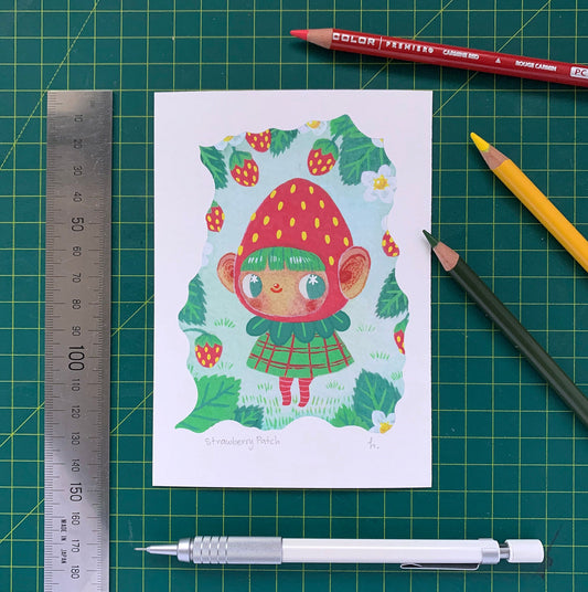 Strawberry Patch - Mini Print