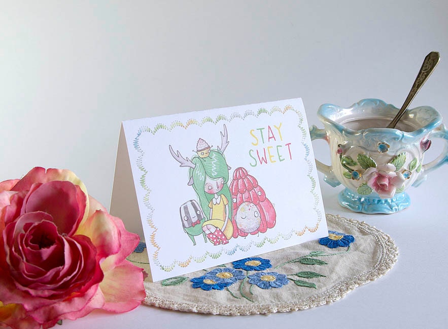 Stay Sweet - Greeting Card