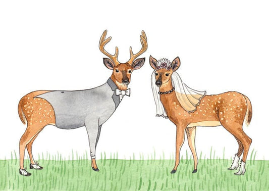 Deerly Beloved - Greeting Card