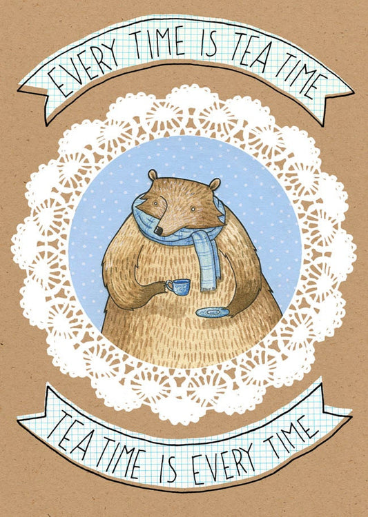 Tea Time - Greeting Card