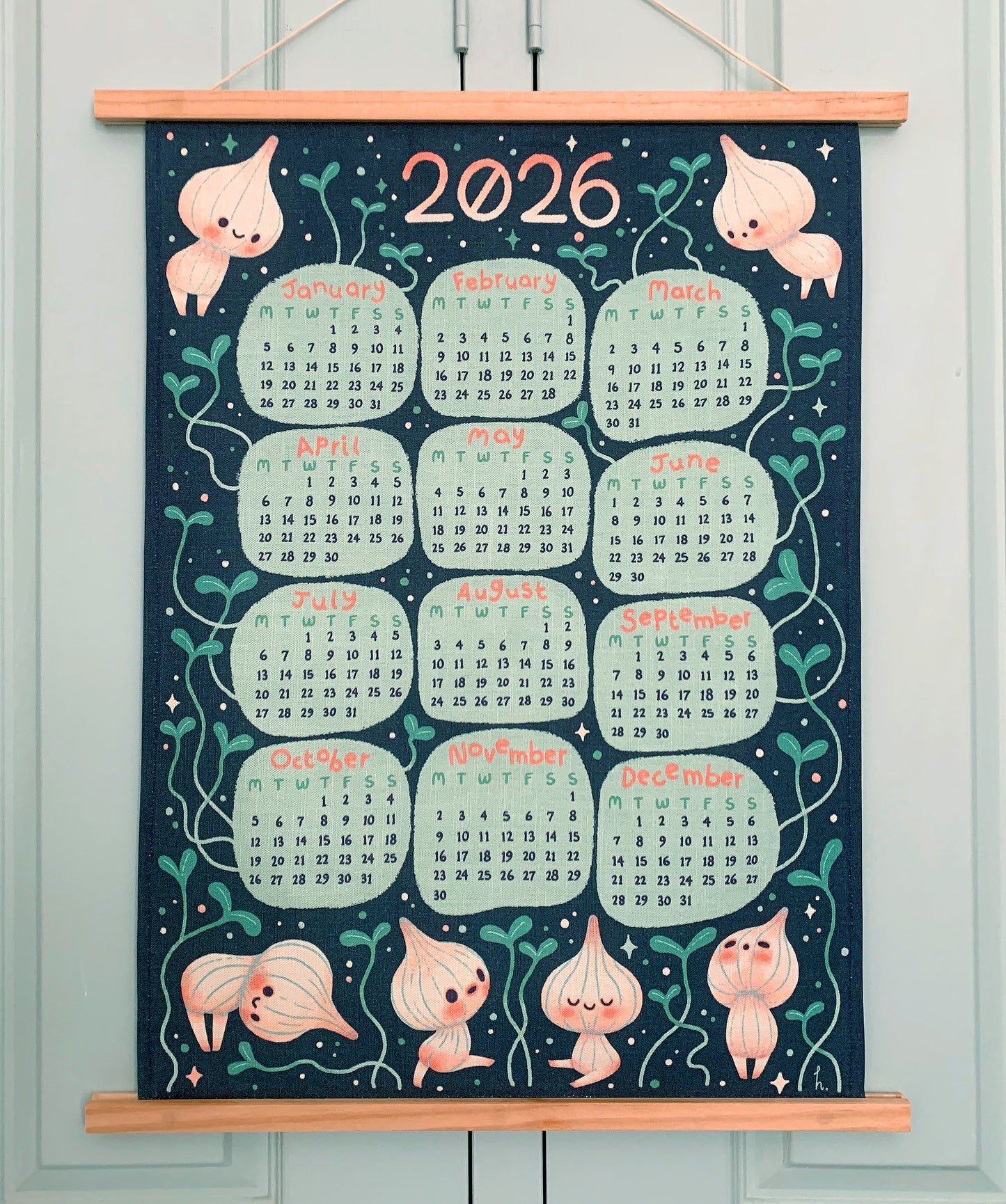 2026 Calendar Tea Towel
