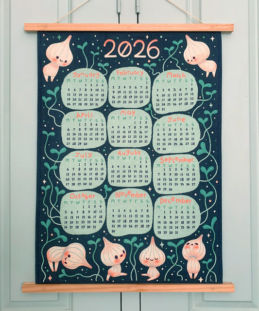 PRE-ORDER - 2026 Calendar Tea Towel