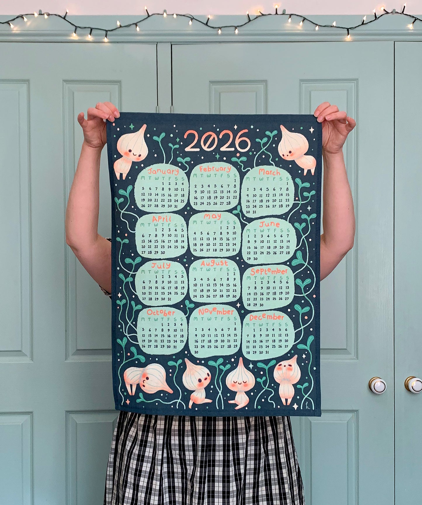 2026 Calendar Tea Towel