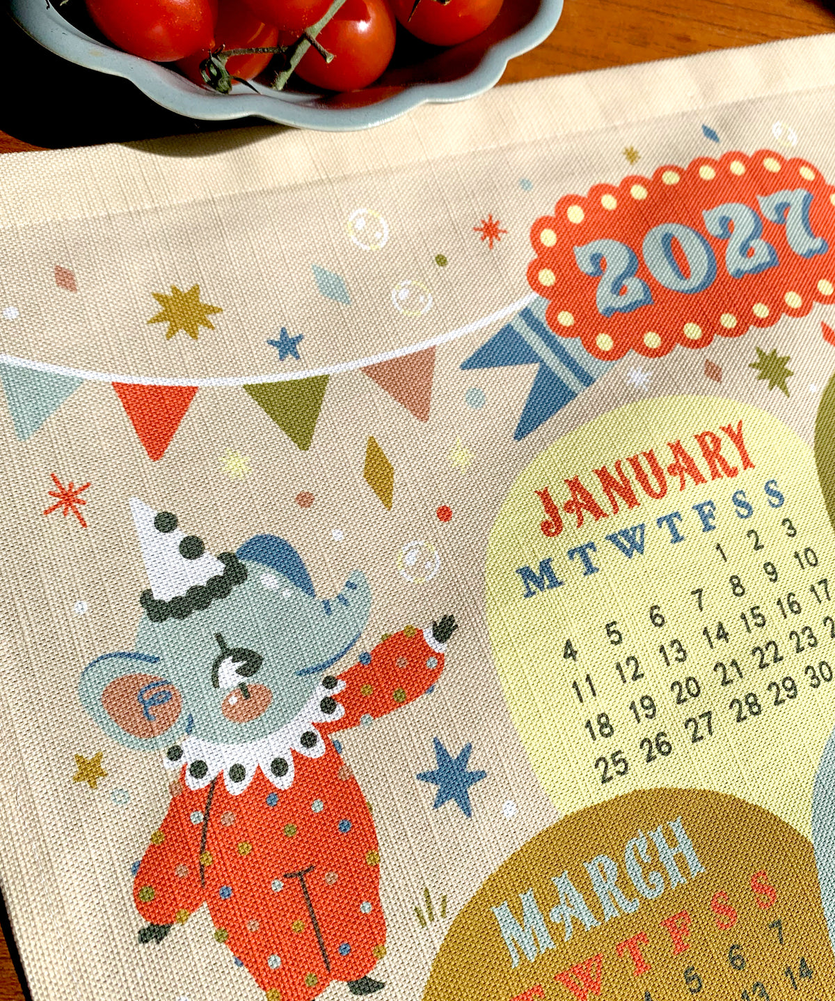 2027 Calendar Tea Towel PRE-ORDER