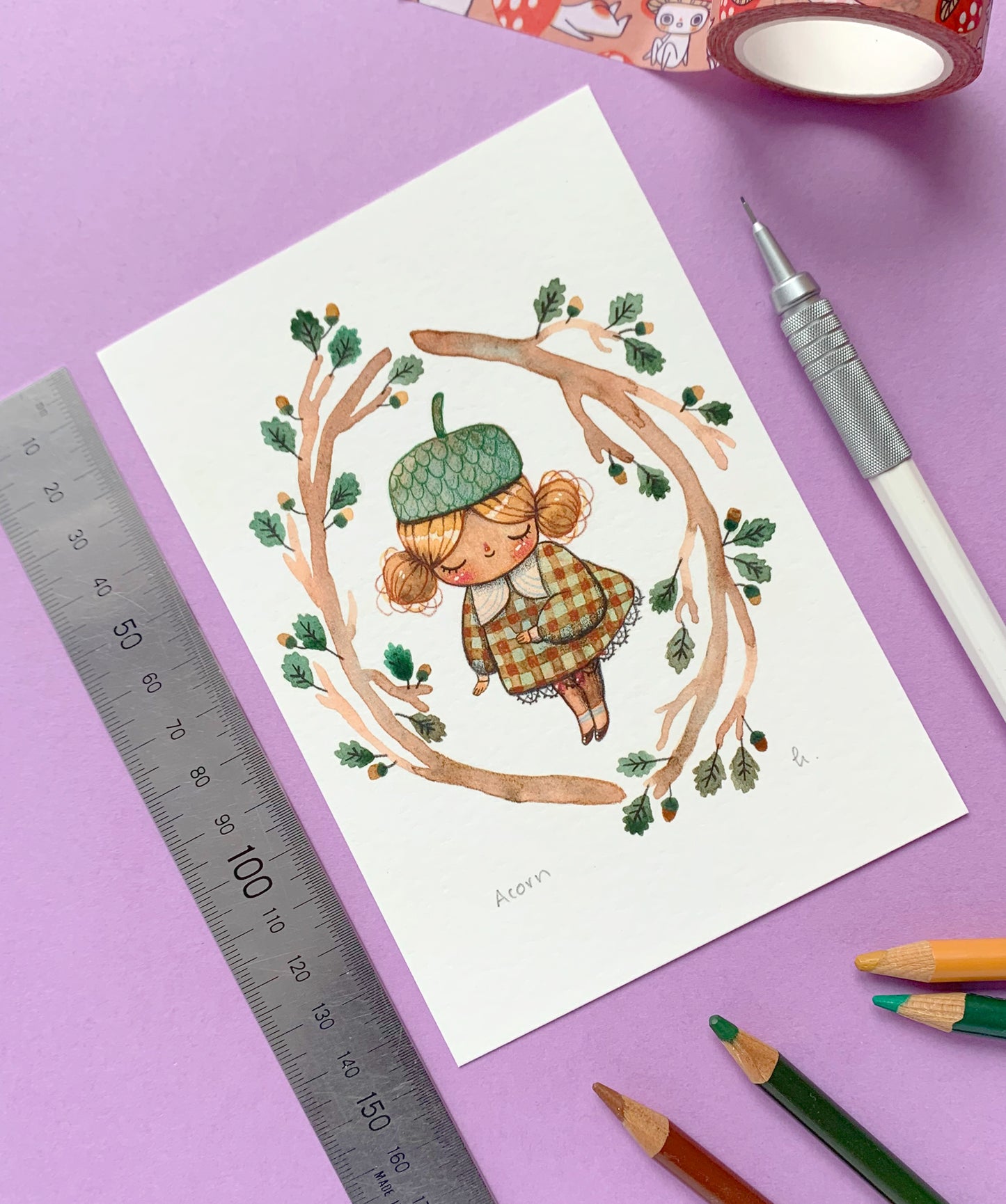 Acorn - Mini Print
