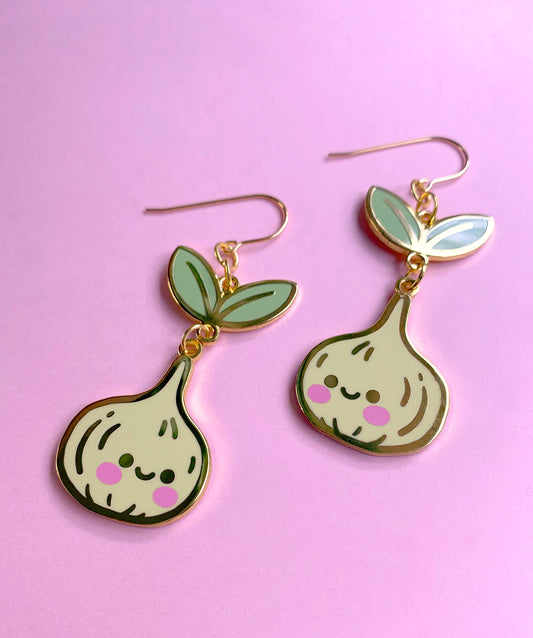 Bulb Enamel Earrings