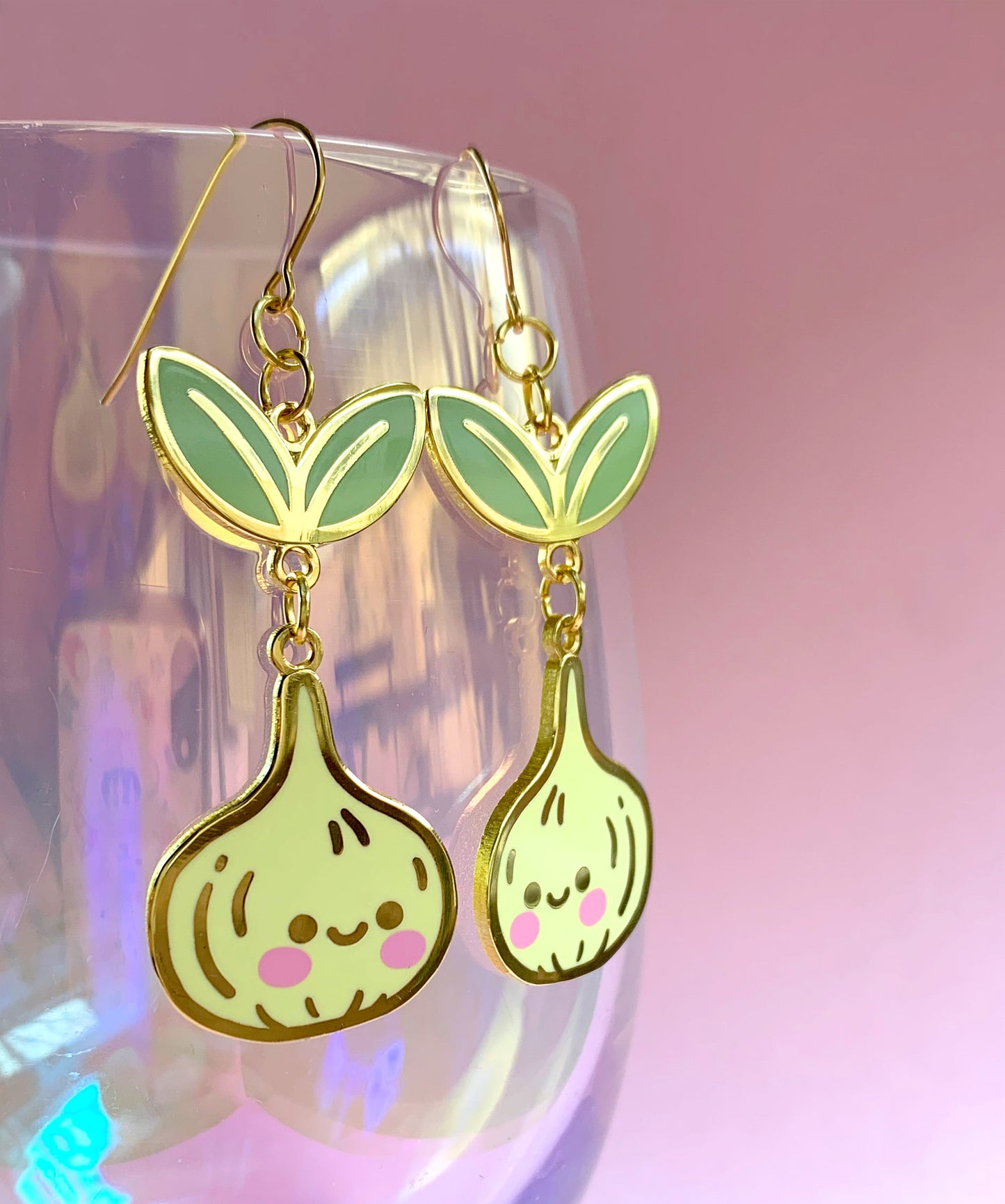 Bulb Enamel Earrings