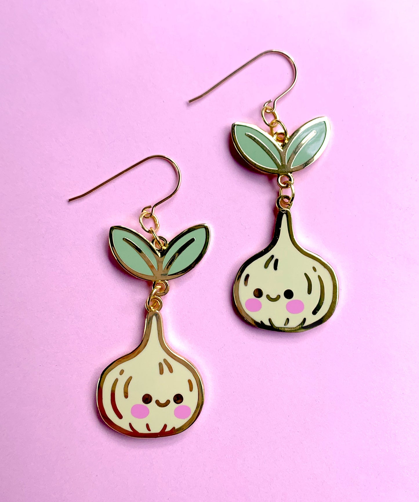 Bulb Enamel Earrings