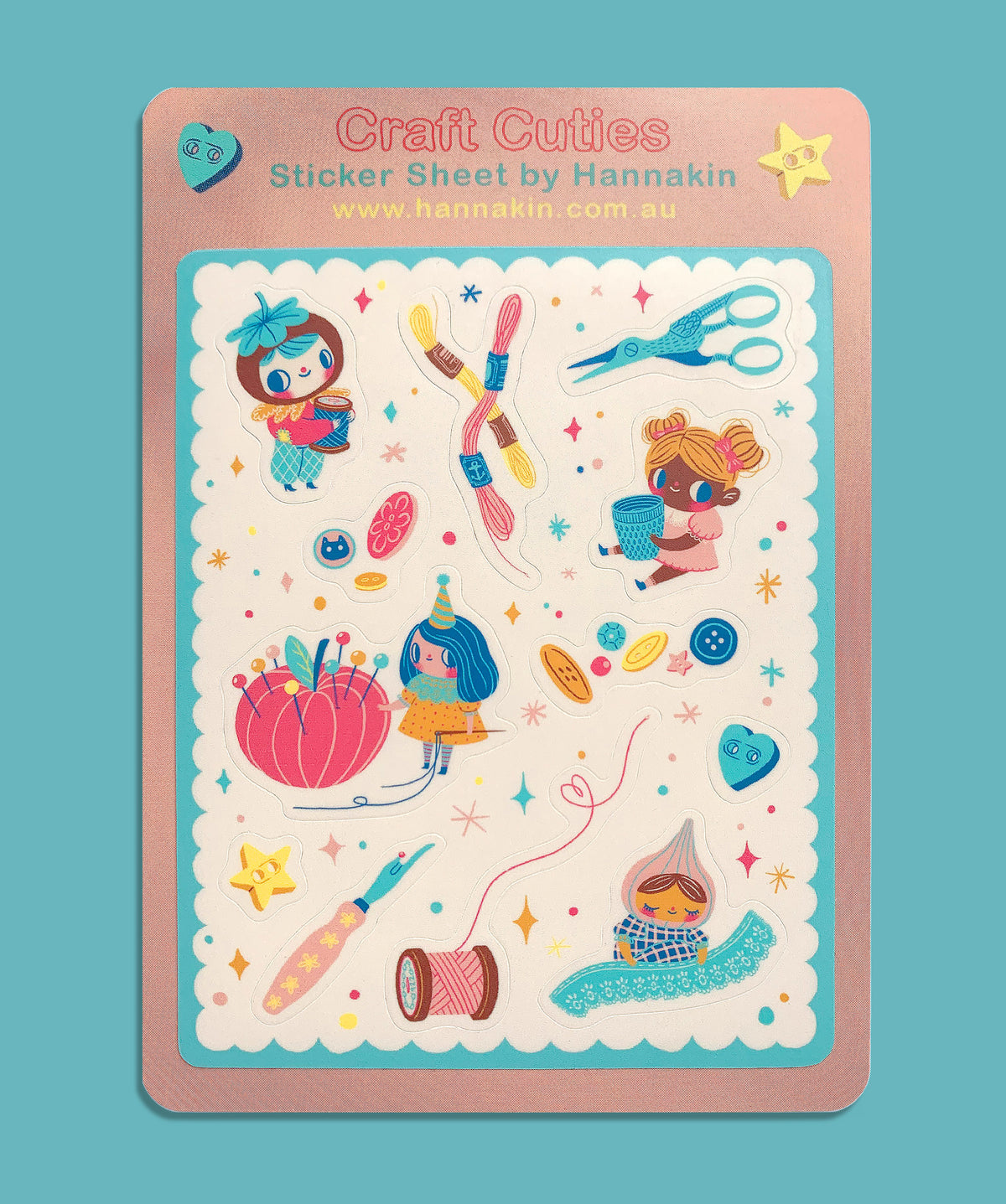 Craft Cuties - Sticker Sheet