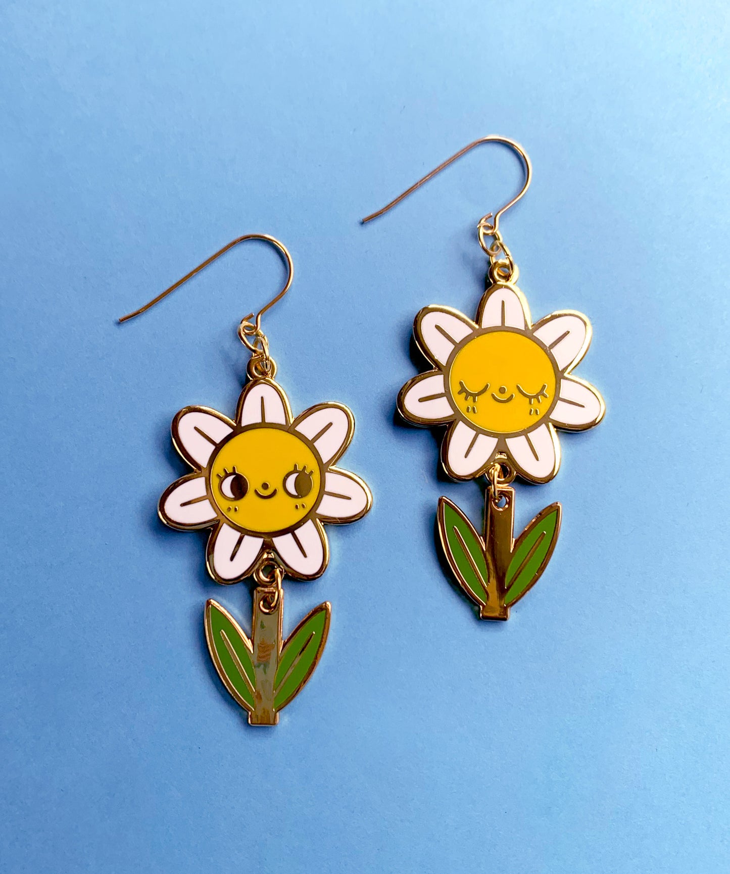Daisy Enamel Earrings