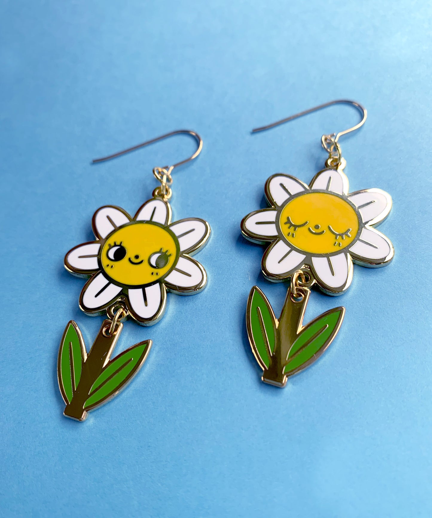 Daisy Enamel Earrings