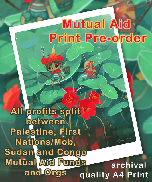 Fishin' - A4 Print - MUTUAL AID PRE-ORDER