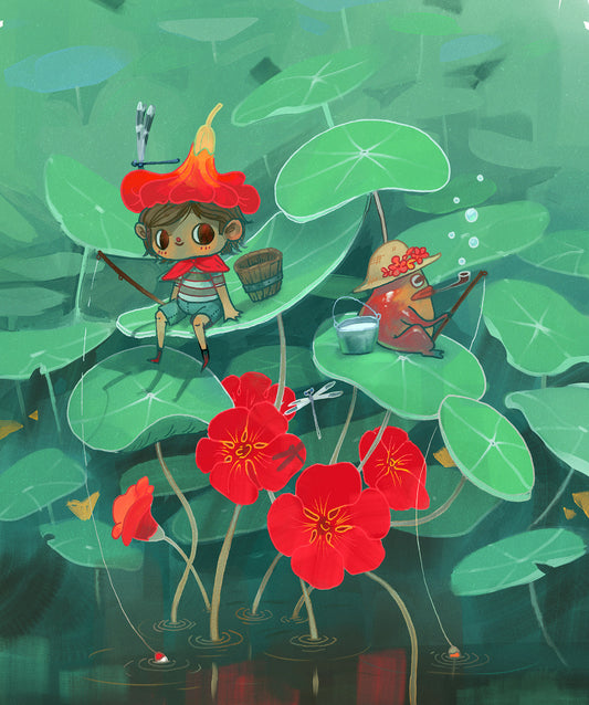 Fishin' - A4 Print - MUTUAL AID PRE-ORDER