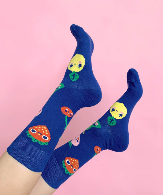 Fruit Socks - Royal Blue