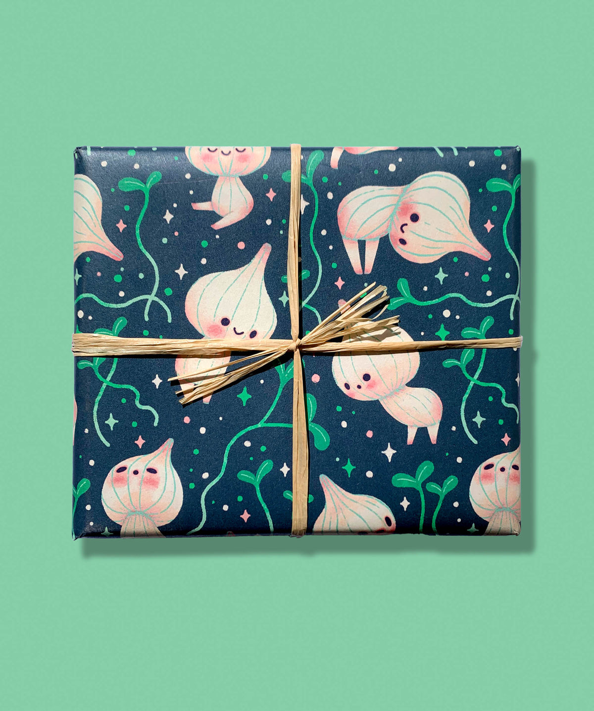 Garlic Sprouts - Wrapping Paper - Single Sheet