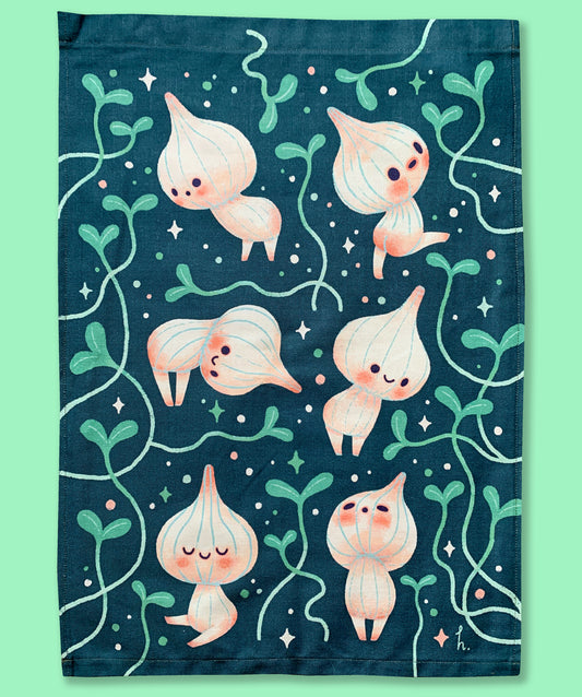 Garlic Sprouts - Tea Towel