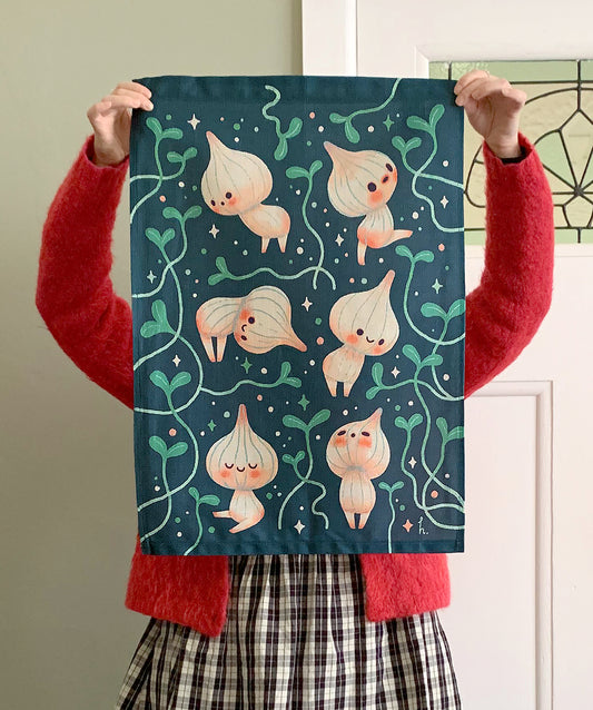 Garlic Sprouts - Tea Towel