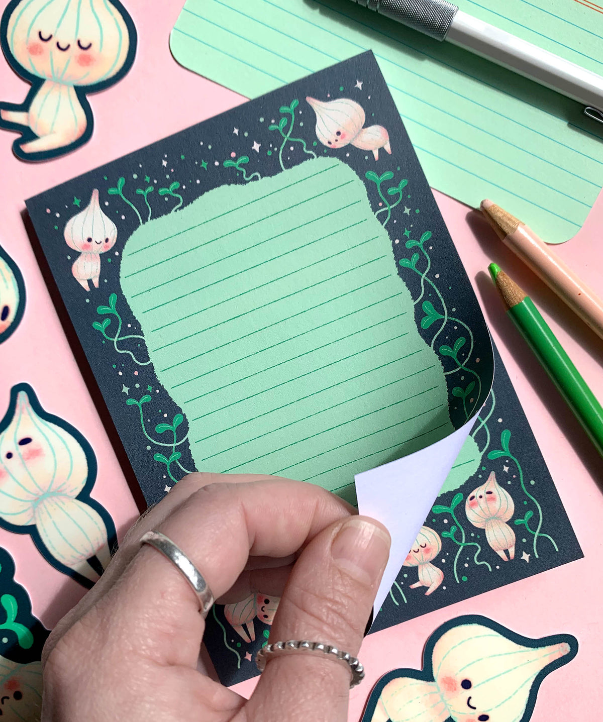 Garlic Sprouts - Notepad