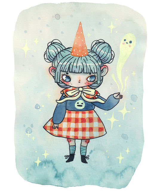 Gingham Ghost - Mini Print