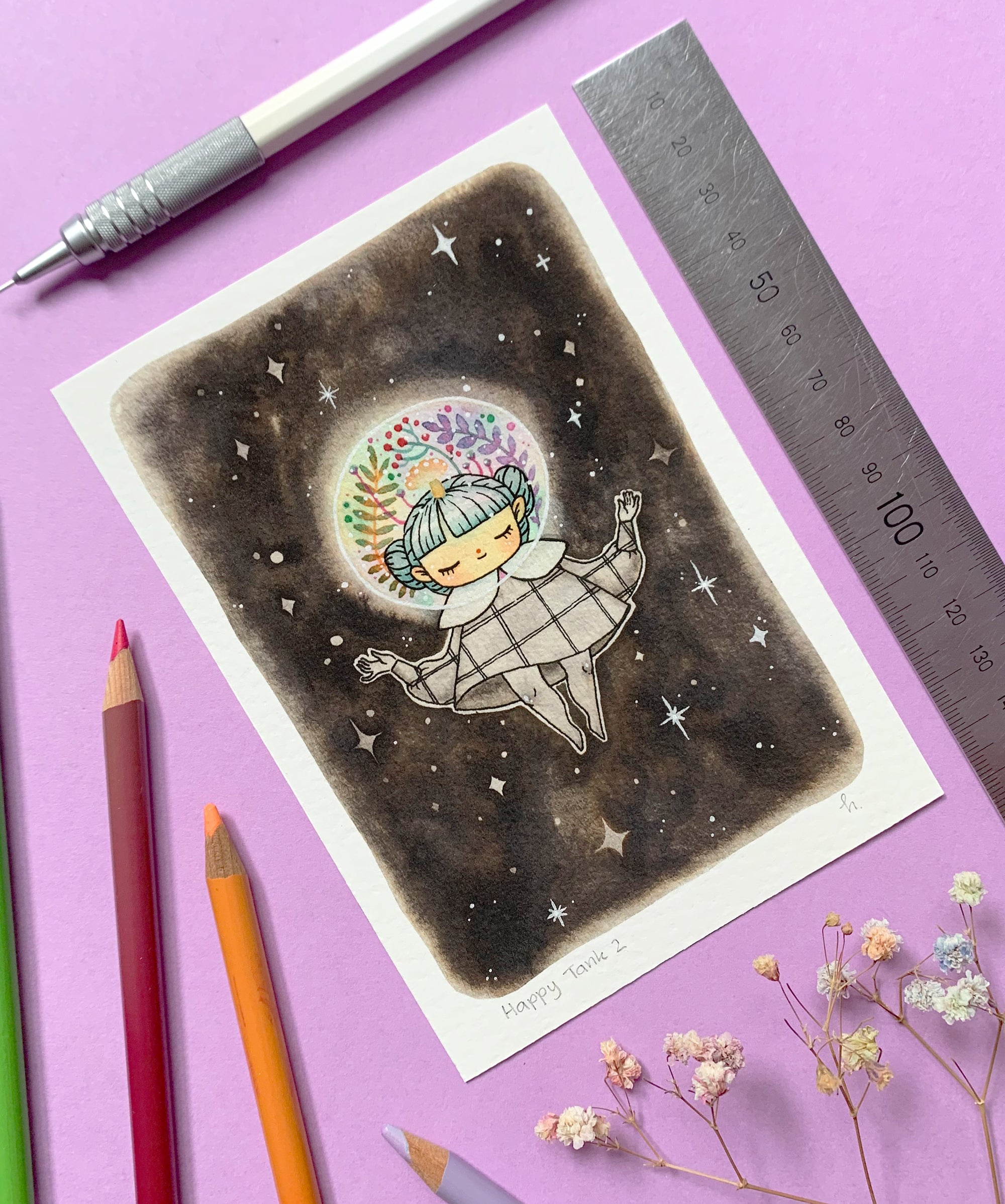 Happy Tank Happy Tank #2 - Mini Print – Hannakin