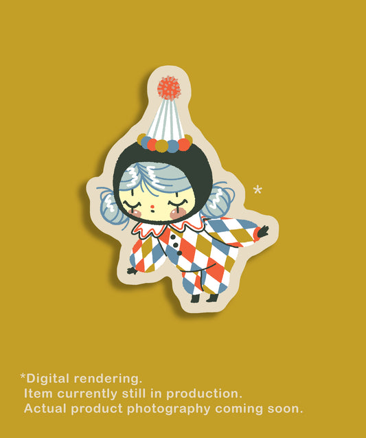 Henriette la Petite Harlequin - Vinyl Sticker