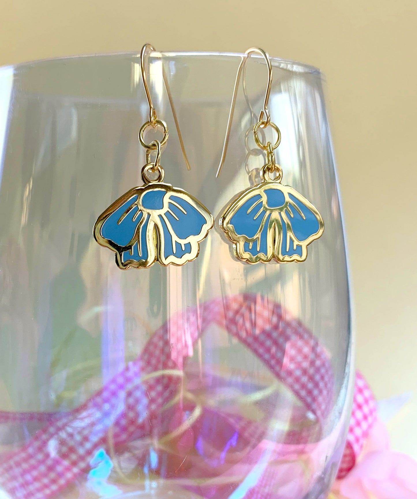 Little Bow Enamel Earrings