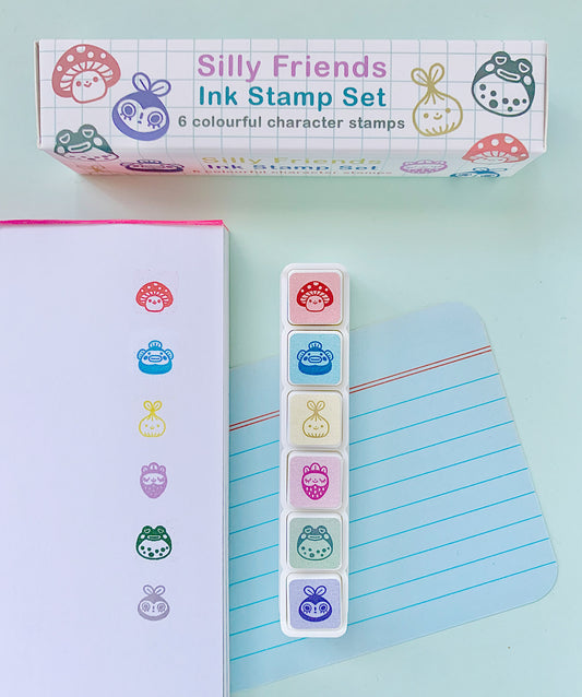 Silly Friends - Mini Button Ink Stamp Set