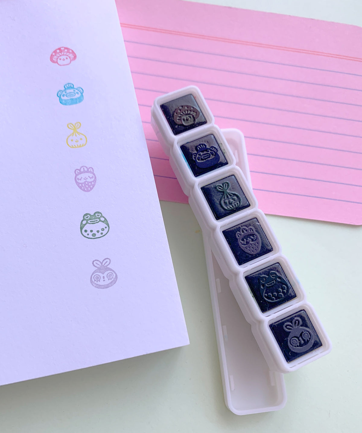 Silly Friends - Mini Button Ink Stamp Set