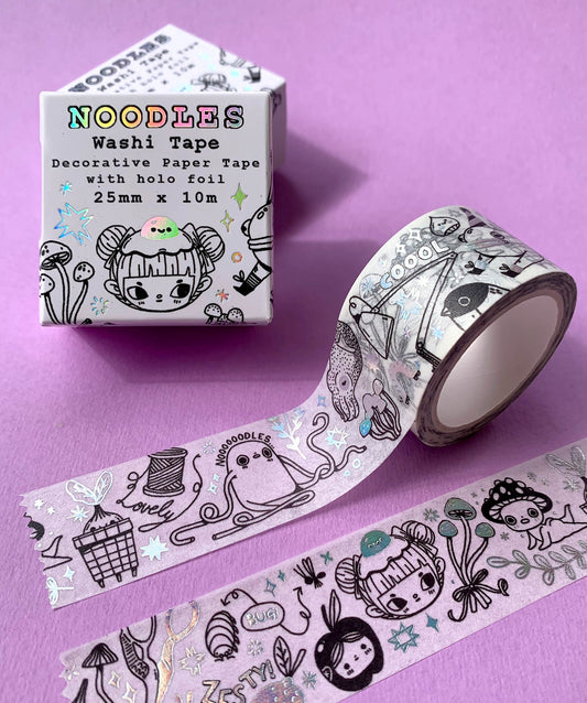 Noodles - Holographic Washi Tape