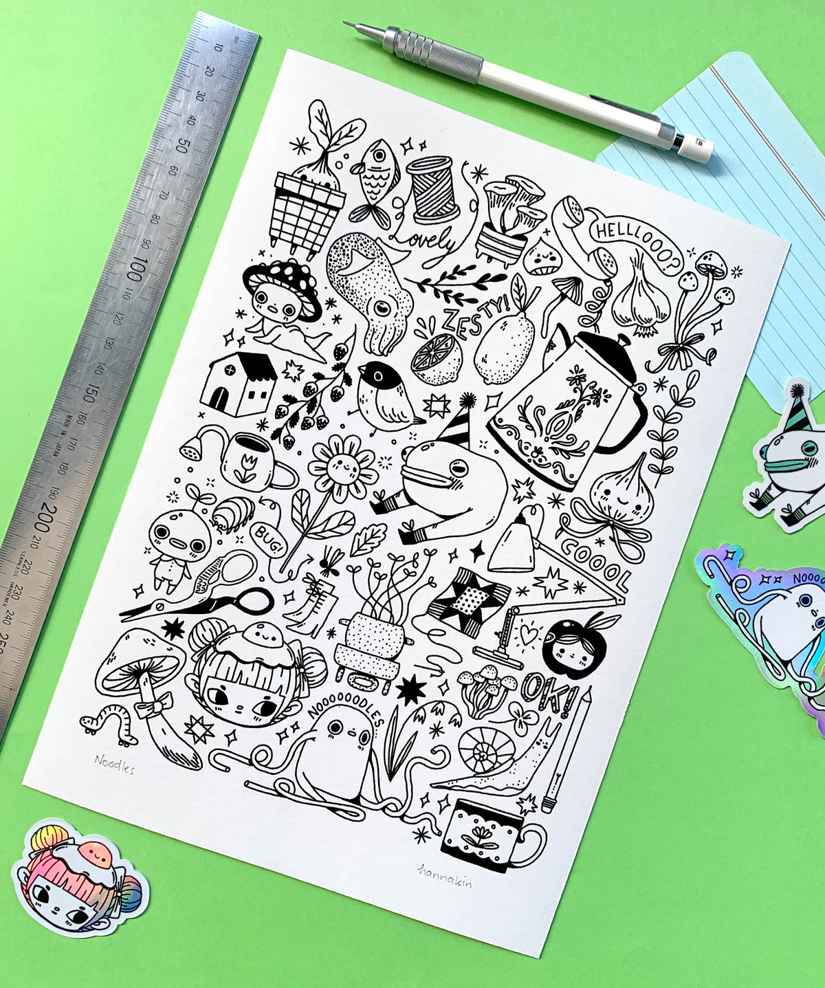 Noodles - A4 Print