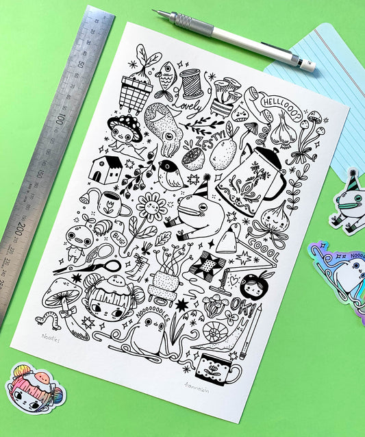 Noodles - A4 Print