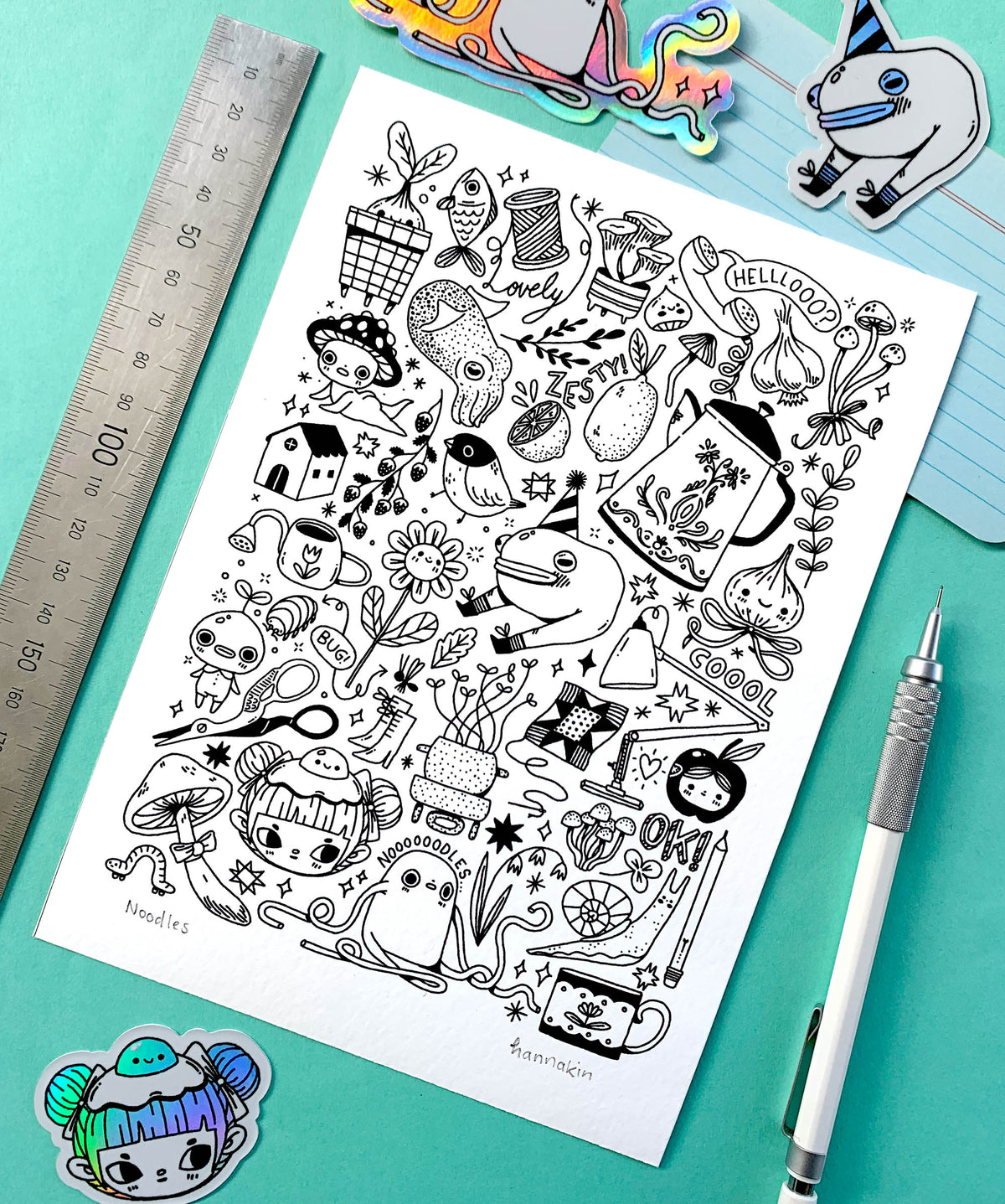 Noodles - A5 Print
