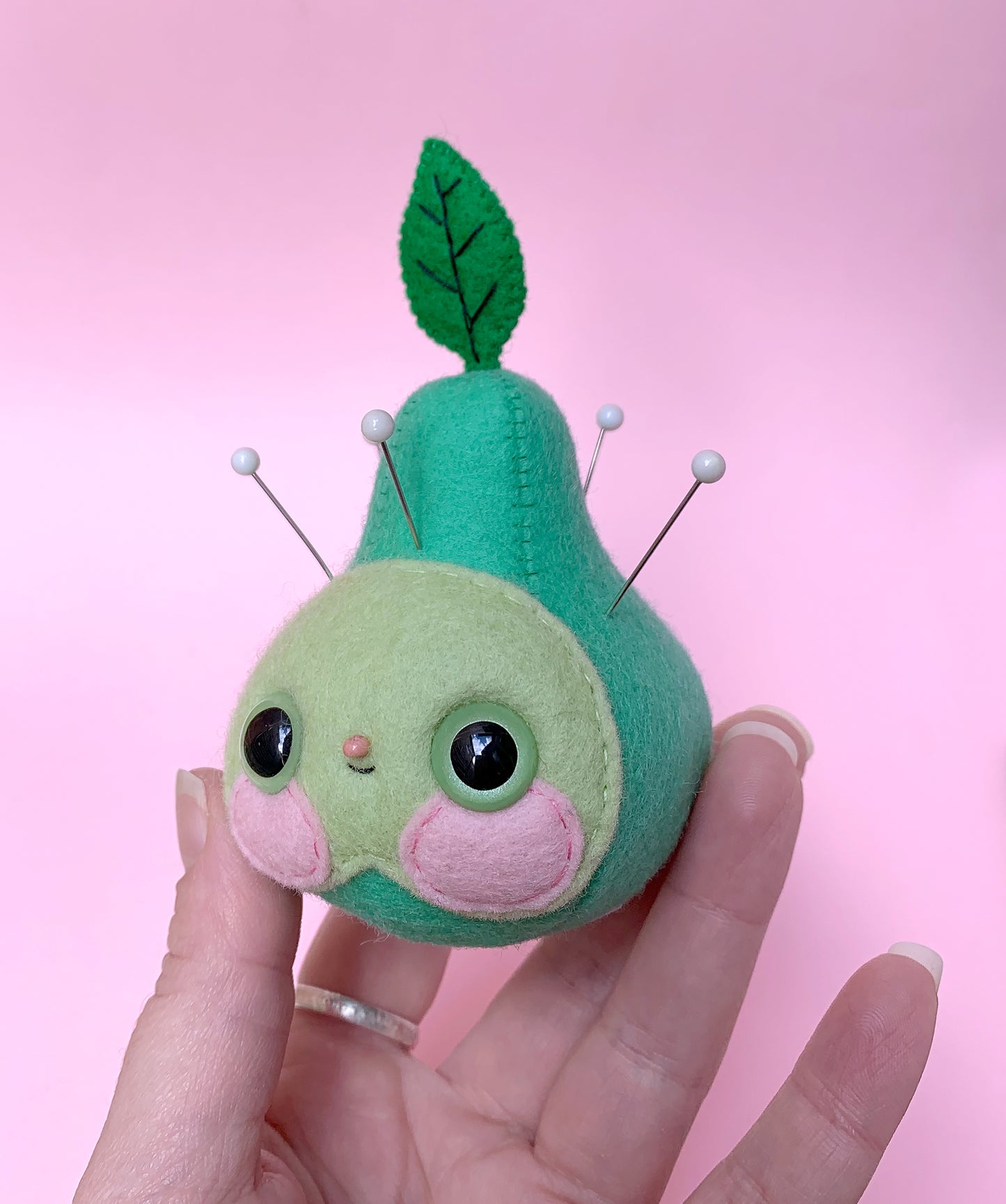 Green Pear - Pin Cushion/Desk Friend